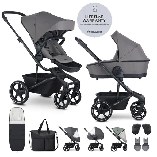 EASYWALKER Kočík kombinovaný Harvey⁵ Pebble Grey XXL RWS