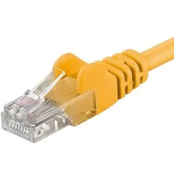 PremiumCord Patch kábel UTP RJ45-RJ45 CAT6 5m žltá