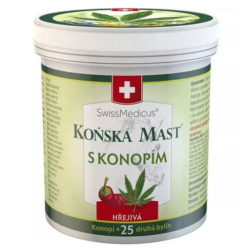 HERBAMEDICUS Konská masť s konope hrejivá 250 ml