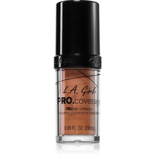 L.A. Girl Cosmetics PRO. Coverage rozjasňujúci tekutý make-up odtieň Tan 28 ml