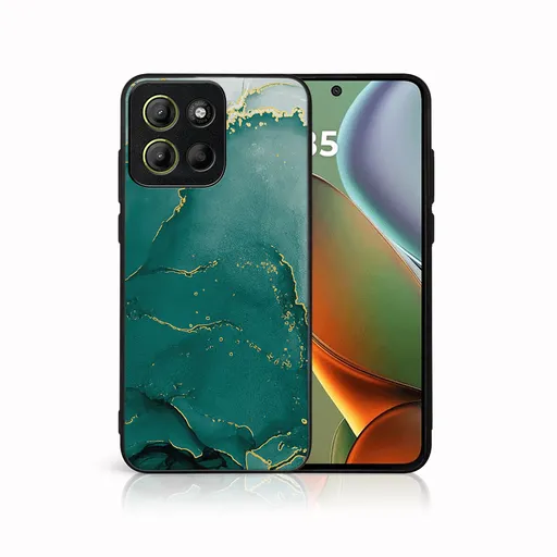 MY ART Ochranný kryt pre Motorola Moto G15 / Moto G15 Power GREEN MARBLE (145)