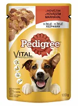 Pedigree kapsička Adult hovädzie + jahňacie v želé 100g