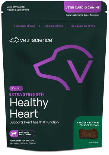 VetriScience Vetri Cardio Canine tablety na podporu srdcovej činnosti pre psy 60tbl