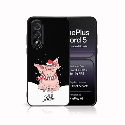 MY ART Kryt s vianočným dizajnom OnePlus Nord 5 5G LET IT SNOW (075)