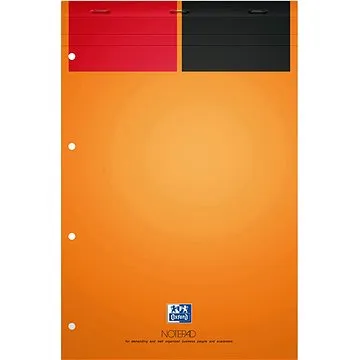 OXFORD International Notepad – blok A4+, 80 listov, štvorčekový, biely papier (100102359)
