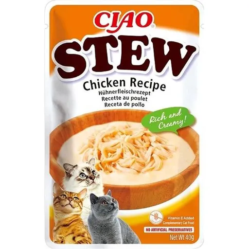 Inaba CIAO Stew Cat kuracia kapsička pre mačky 40g
