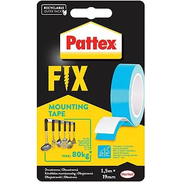 PATTEX Fix - Obojstranná lepiaca páska, 1,9 cm × 1,5 m (9000100778909)