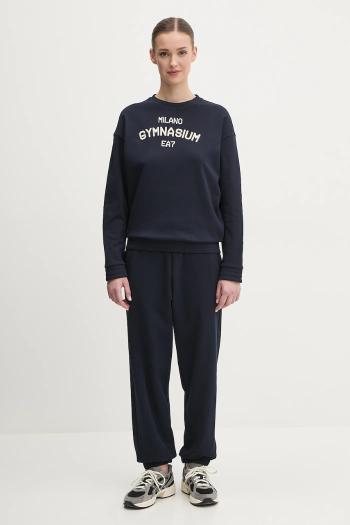 Tepláková súprava EA7 Emporio Armani dámska, tmavomodrá farba, AF12473.7W000488