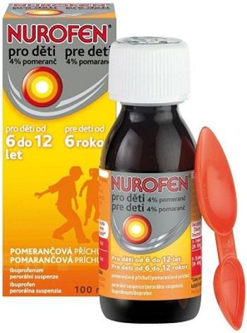 NUROFEN pre deti 4% pomaranč 100 ml