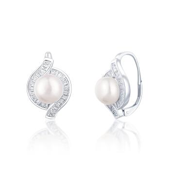 JwL Luxury Pearls Krásne strieborné náušnice s pravými perlami JL0718