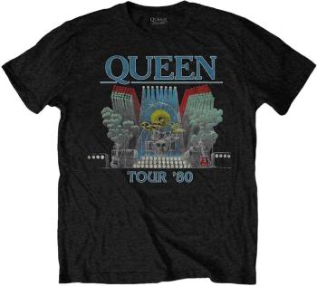 Queen Tričko Tour '80 Unisex Black L