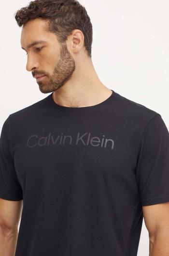 Tréningové tričko Calvin Klein Performance čierna farba, s potlačou, 00GMF4K124