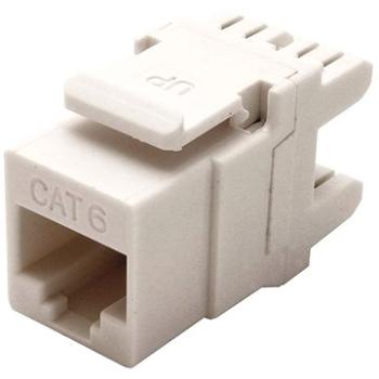 OEM Keystone konektor RJ45 kat. 6, netienený, 180°, LSA (95740)