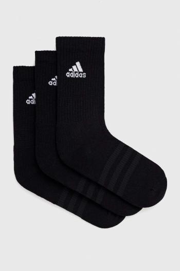 Ponožky adidas Performance 3-pak C SPW CRW 3P čierna farba, IC1310