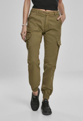 Urban Classics Ladies High Waist Cargo Pants summerolive - 26