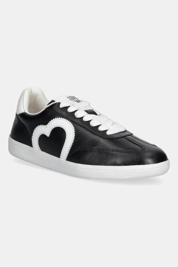 Kožené tenisky Love Moschino čierna farba, JA15112G1NIA100A