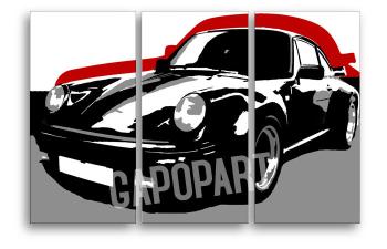 Ručne maľovaný POP Art obraz PORSCHE 911