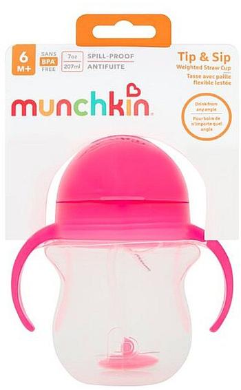 MUNCHKIN Click Lock™ Tip & Sip hrnček ružový 207 ml