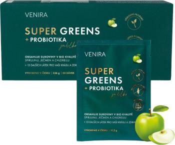 VENIRA Super greens + probiotiká, jablko 30 sáčků
