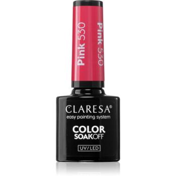 Claresa SoakOff UV/LED Color Rainbow Explosion gélový lak na nechty odtieň Pink 530 5 g