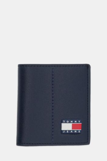 Peňaženka Tommy Jeans pánska, tmavomodrá farba, AM0AM13408