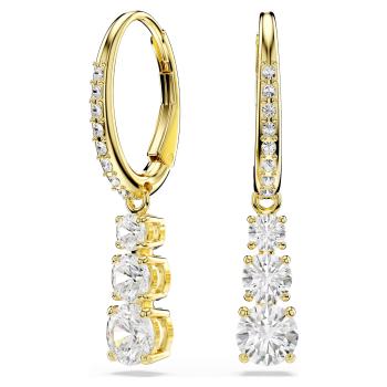 Swarovski Trblietavé pozlátené náušnice Stilla Attract 5723300