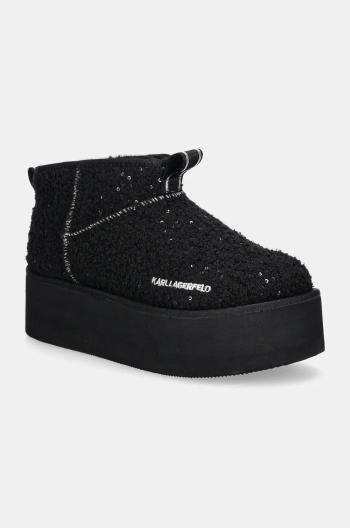 Snehule Karl Lagerfeld THERMO čierna farba, KL48522W