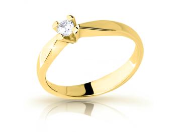Cutie Jewellery Krásny prsteň zo žltého zlata so zirkónom Z6897-2100-10-X-1 57 mm