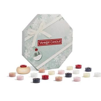 YANKEE CANDLE darčeková súprava Adventný veniec čajových sviečok 24 ks + svietnik (5038581137056) + ZDARMA Zapaľovač RENTEX