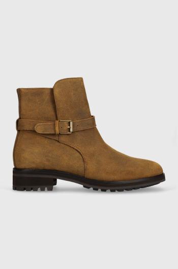 Semišové topánky Polo Ralph Lauren Bryson Jdpr pánske, hnedá farba, 812913542001