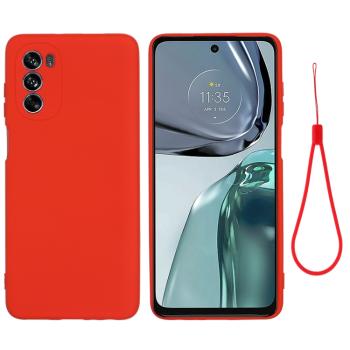 RUBBER Ochranný kryt pre Motorola Moto G62 5G červený