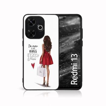 MY ART Ochranný kryt pre Xiaomi Redmi 13 RED DRESS (137)