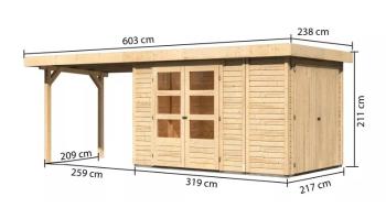 Drevený záhradný domček RETOLA 3 Lanitplast