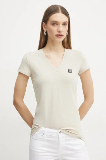 Tričko Armani Exchange dámske, béžová farba, XW000105 AF11929