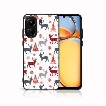 MY ART Kryt s vianočným dizajnom Xiaomi Redmi 13C DEER (068)