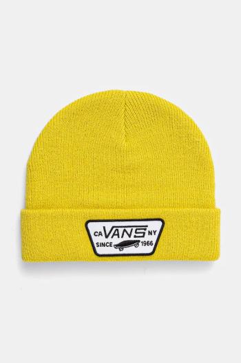 Detská čiapka Vans MILFORD BEANIE zelená farba biela, VN0A36OJCIC1