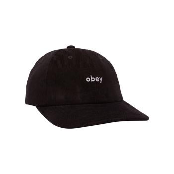 Obey  Lowercase corduroy 6 panel str  Šiltovky Čierna