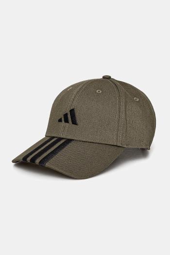 Šiltovka adidas BBALL 3S CAP NL zelená farba, s nášivkou, JP0386