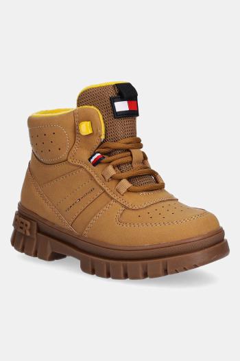 Zimné topánky Tommy Hilfiger hnedá farba, T1X5-34127