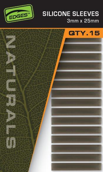 Fox Převleky Edges Naturals Silicone Sleeves 3mm x 25mm 15ks,Fox Převleky Edges Naturals Silicone Sleeves 3mm x 25mm 15ks
