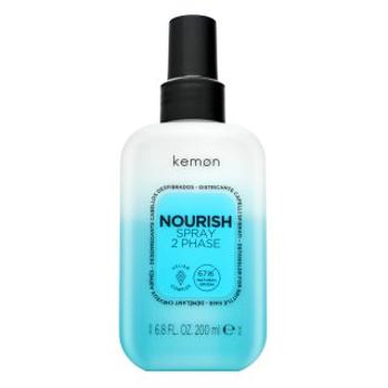 Kemon Nourish Spray 2 Phase bezoplachová starostlivosť pre suché a poškodené vlasy 200 ml