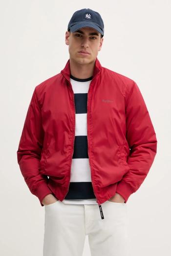 Bunda Pepe Jeans MUSTREL červená farba, prechodná, PM403108