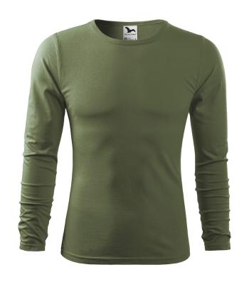 MALFINI Pánske tričko s dlhým rukávom Fit-T Long Sleeve - Khaki | XL