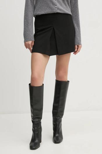 Sukňa United Colors of Benetton čierna farba, mini, áčkový strih, 4962D003X