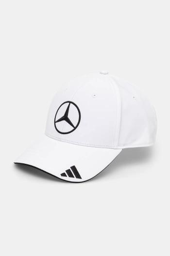 Šiltovka adidas x Mercedes biela farba, s nášivkou, JW6270