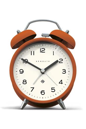 Budík Newgate Charlie Bell Echo Alarm Clock oranžová farba