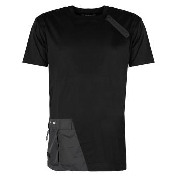 Les Hommes  LKT152 703 | Oversized Fit Mercerized Cotton T-Shirt  Tričká s krátkym rukávom Čierna