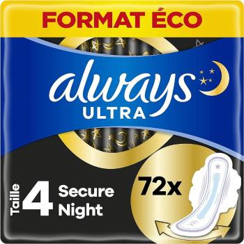 ALWAYS Ultra hygienické vložky secure night s krídelkami 72 ks