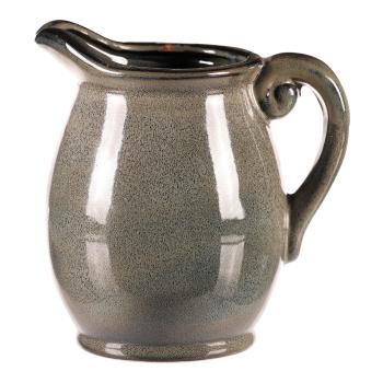 Ulcior din ceramică gri, 13 x 14 x 17 cm, mic, 17 cm