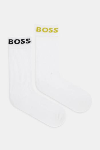 Ponožky BOSS 2-pak biela farba, 50469747